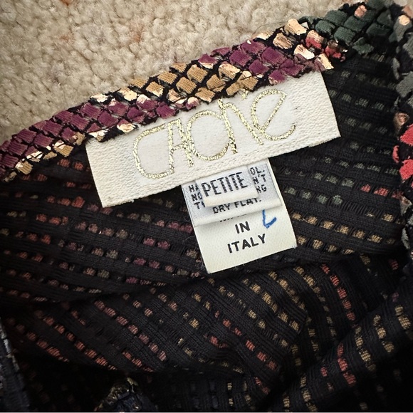 Cache Vintage XS/Small Petite 80-90s Geometric Dolman Sleeve Party Dress - Picture 13 of 16